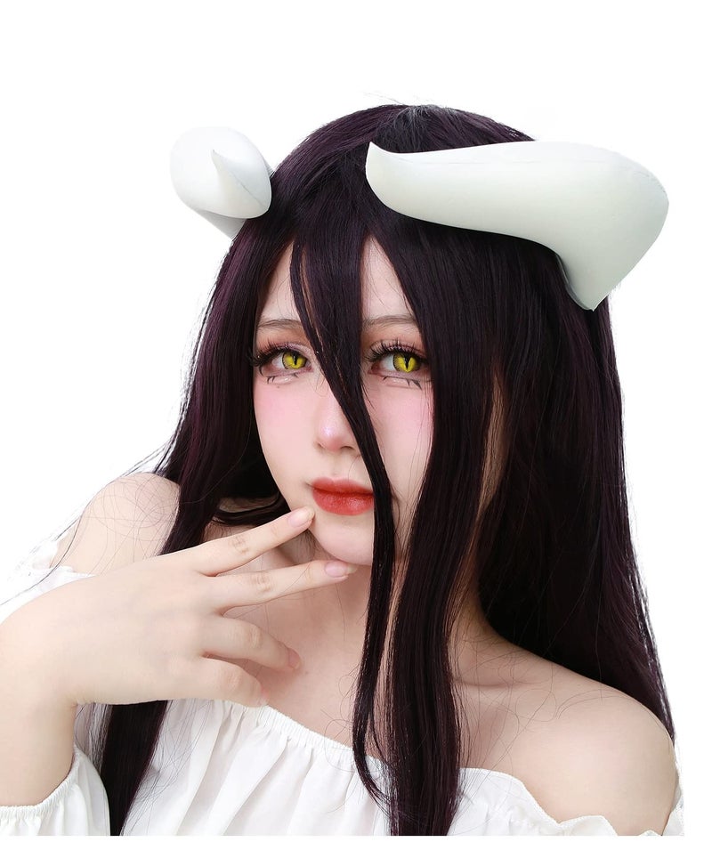 C-ZOFEK White Cosplay Horns with Clips for Bowsette Cosplay Costume Halloween Accessory (Horns) - Image 1